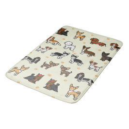 Tapete De Banheiro Suave Espuma de Memória Luxuosa, Cães