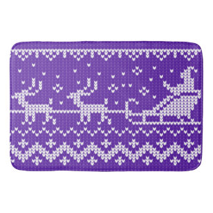 Tapete De Banheiro Suéter nojento, trenó e renas do Papai Noel