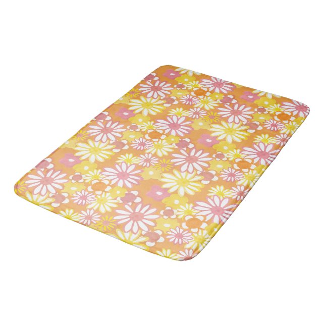 Tapete De Banheiro Summer Daisies Bath Mat (Angulado)