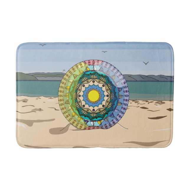 Tapete De Banheiro Summer Sunshine Bath Mat (Frente)