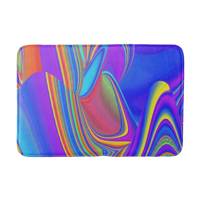 Tapete De Banheiro Summersense, Abstrato 3D Rainbowart (Frente)