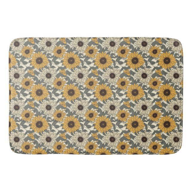 Tapete De Banheiro Sunflower Bath Mat (Frente)