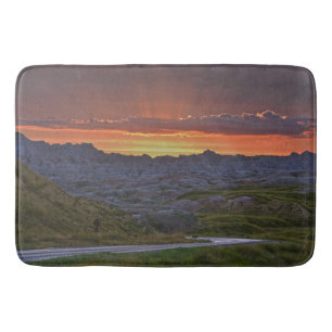 Tapete De Banheiro Sunset, Parque Nacional das Badlands