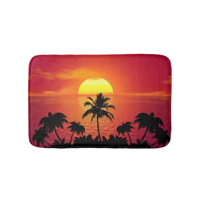 Tapete De Banheiro Sunset tropical (frente)