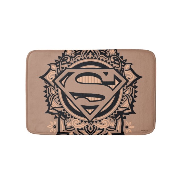 Tapete De Banheiro Supergirl Mandala Graphic (frente)