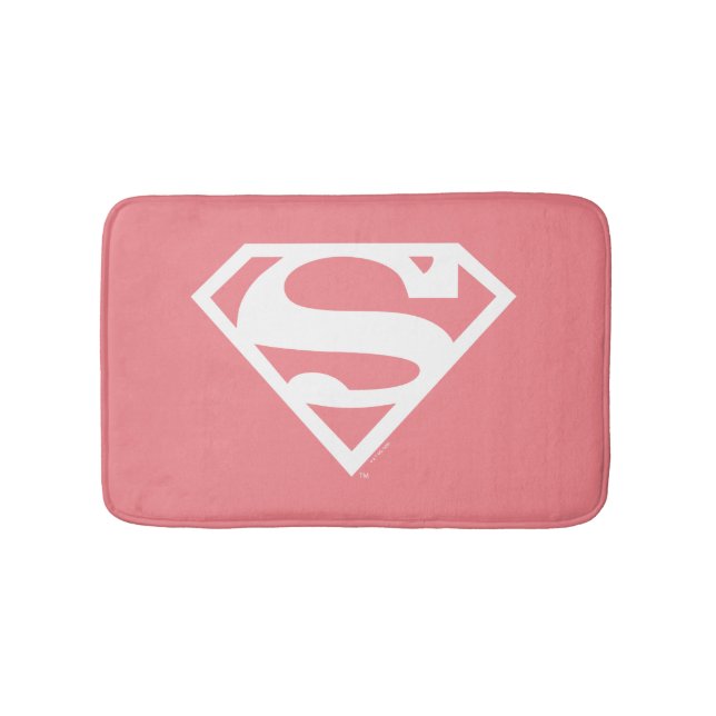 Tapete De Banheiro Supergirl Solid S-Shield (frente)