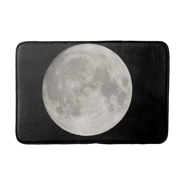 Tapete De Banheiro Superlua no céu negro (Frente)