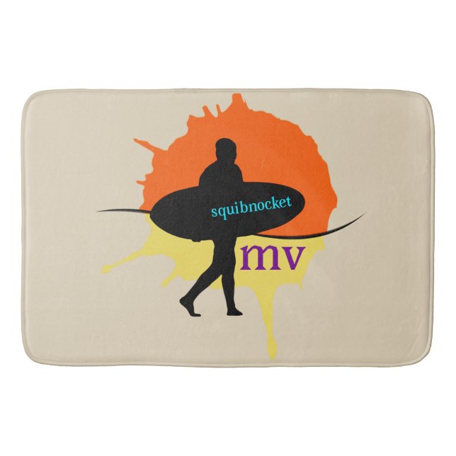 Tapete De Banheiro Surf Squibnocket Bath Mat (Frente)