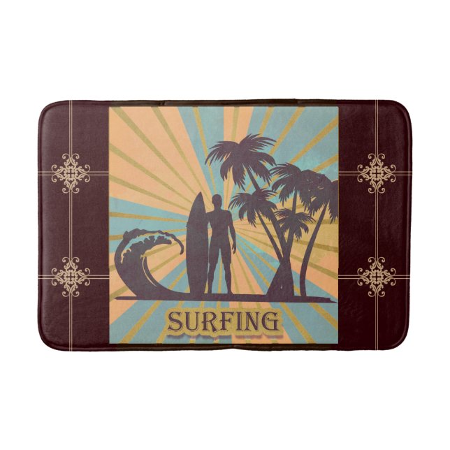 Tapete De Banheiro Surfer Dude Bath Mat (Frente)