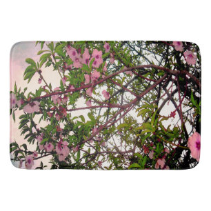 Tapete De Banheiro "Sussuros de Primavera: Árvore de Flor Cor de Água