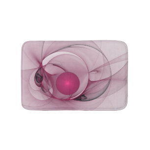 Tapete De Banheiro Swing Fractal, Abstrato moderna, Arte Rosa Berry