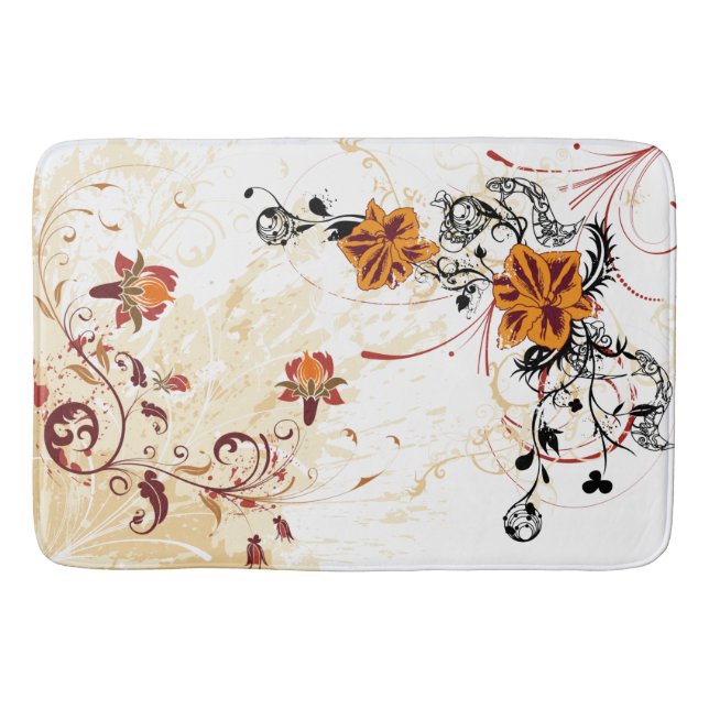 Tapete De Banheiro Swirl Floral (Frente)