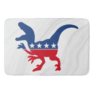 Tapete De Banheiro T-Rex Patriótico Anti-Política