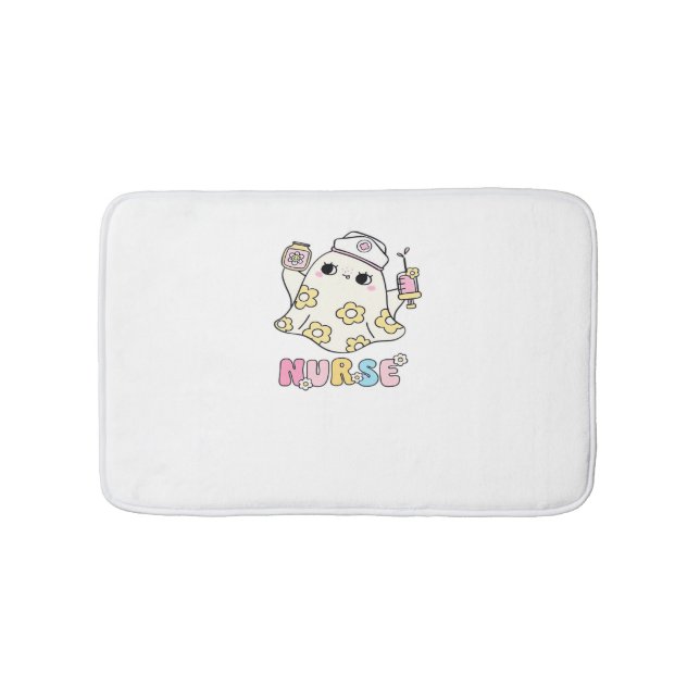 Tapete De Banheiro T-Shirt Clássico de Design de Halloween, Enfermeir (frente)