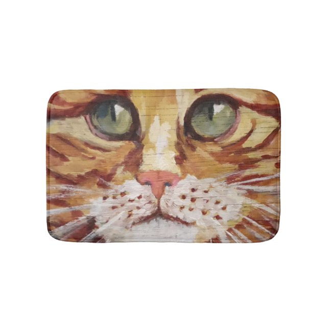 Tapete De Banheiro Tabulação Laranja Detalhada da Pintura Bath Mat (frente)