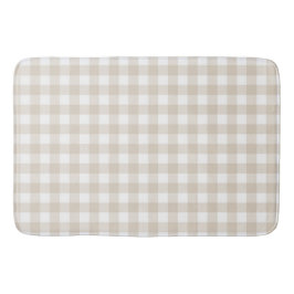 Tapete De Banheiro Tan Gingham Buffalo Check Xadrez