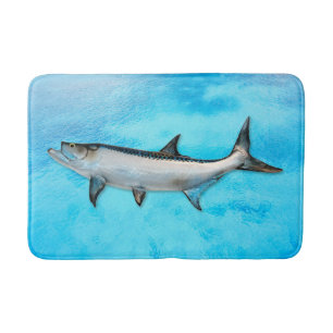 Tapete De Banheiro Tarpon Saltwater Fish Blue Water