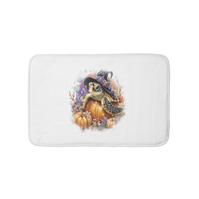 Tapete De Banheiro Tartaruga do Mar Halloween (frente)