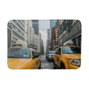 Tapete De Banheiro Táxis de táxi amarelos de New York