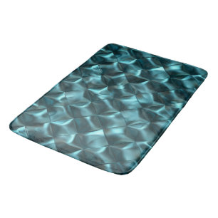 Tapete De Banheiro Teal Blue Abstrato Glam Natal