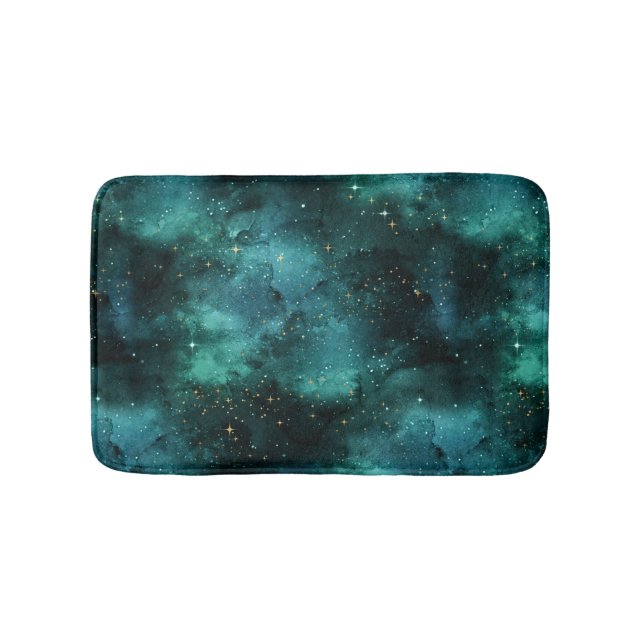 Tapete De Banheiro Teal Galaxy Series Design 1 (frente)
