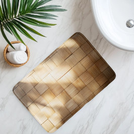 Tapete De Banheiro Tecido de Bambu Imitação