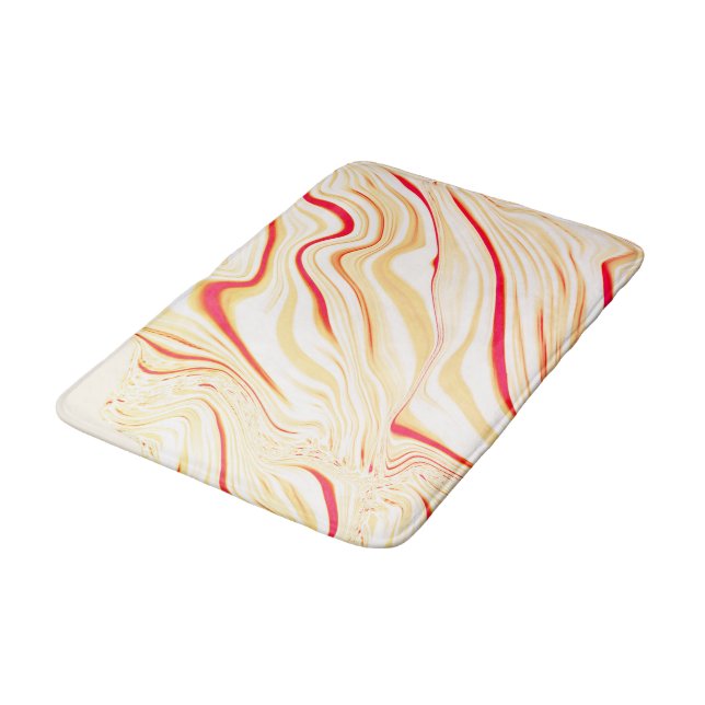 Tapete De Banheiro Tecido ondulado em tons beges claros, traços curvo (Angulado)