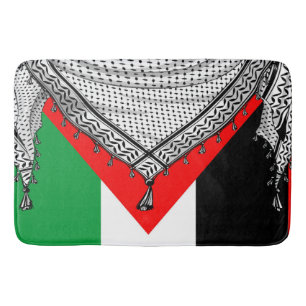 Tapete De Banheiro Tecido Tradicional do Keffiyeh Scarf Palestino