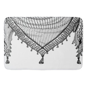 Tapete De Banheiro Tecido Tradicional do Keffiyeh Scarf Palestino