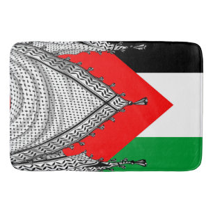 Tapete De Banheiro Tecido Tradicional do Keffiyeh Scarf Palestino