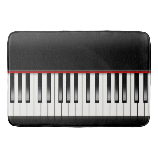 Tapete De Banheiro Teclado de Piano (Frente)