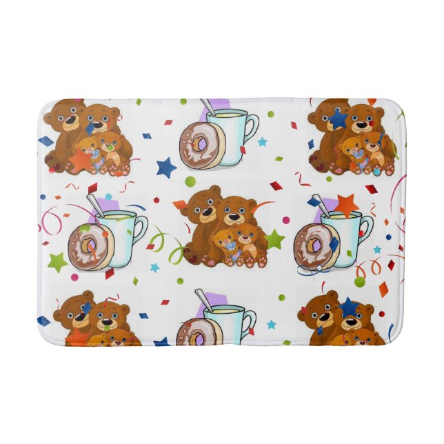 Tapete De Banheiro Teddy Bear Bathroom Mat (Frente)