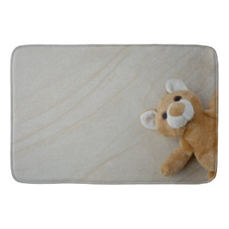 Tapete De Banheiro Teddy Bear Marble Bath Mat