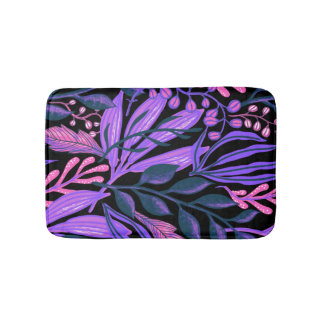 Tapete De Banheiro Temas Purple & Pink Floral