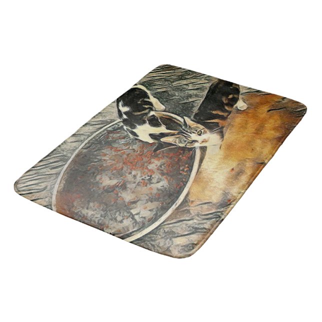 Tapete De Banheiro Tempo de Alimentação! (Angulado)