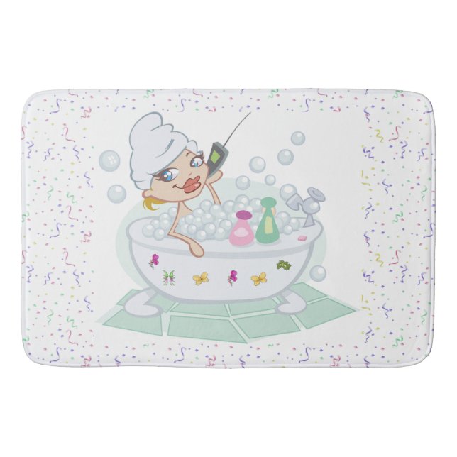 Tapete De Banheiro Tempo de Bath Mat/Bubble (Frente)