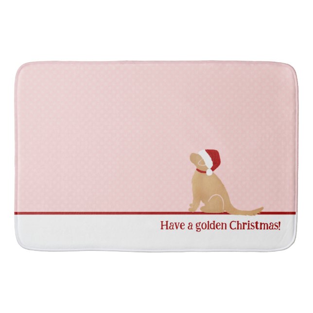 Tapete De Banheiro Tenha um Ouro de Natal Bath Mat (Frente)