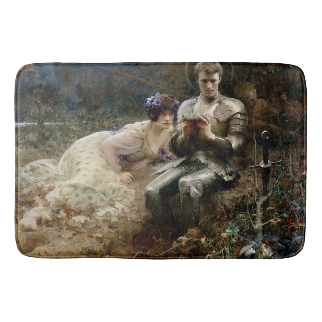 Tapete De Banheiro Tentação de Sir Percival (Cavaleiro Medieval) (Frente)