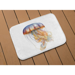 Tapete De Banheiro Tentáculos Sunset: Arte Costeira de Aquarela