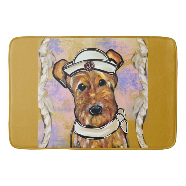 TAPETE DE BANHEIRO TERRIER AIREDALE   (Frente)