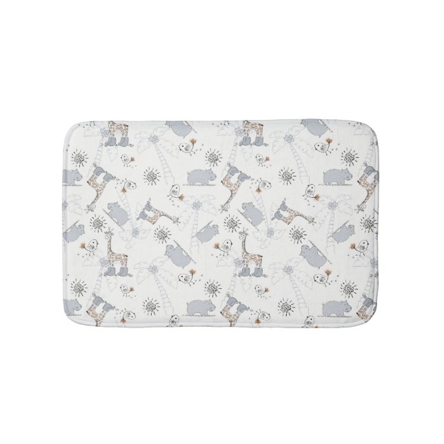 Tapete De Banheiro teste padrão 2 do doodle (frente)