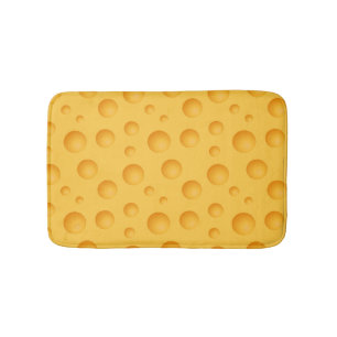 Tapete De Banheiro Teste padrão amarelo do queijo