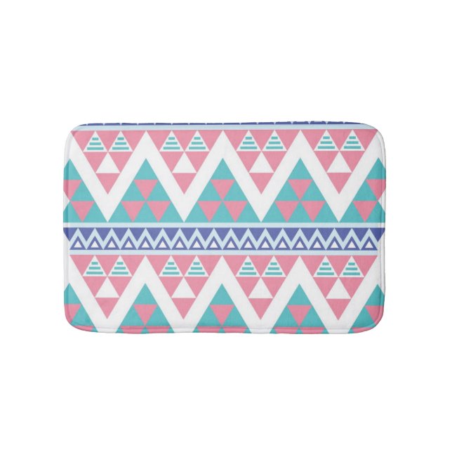 Tapete De Banheiro Teste padrão colorido asteca tribal (frente)