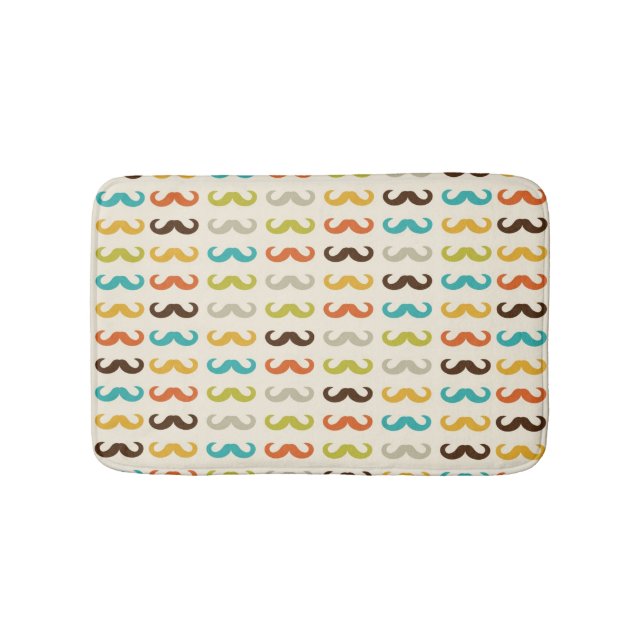 Tapete De Banheiro Teste padrão com bigode (frente)