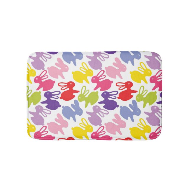 Tapete De Banheiro teste padrão com coelhos da páscoa (frente)