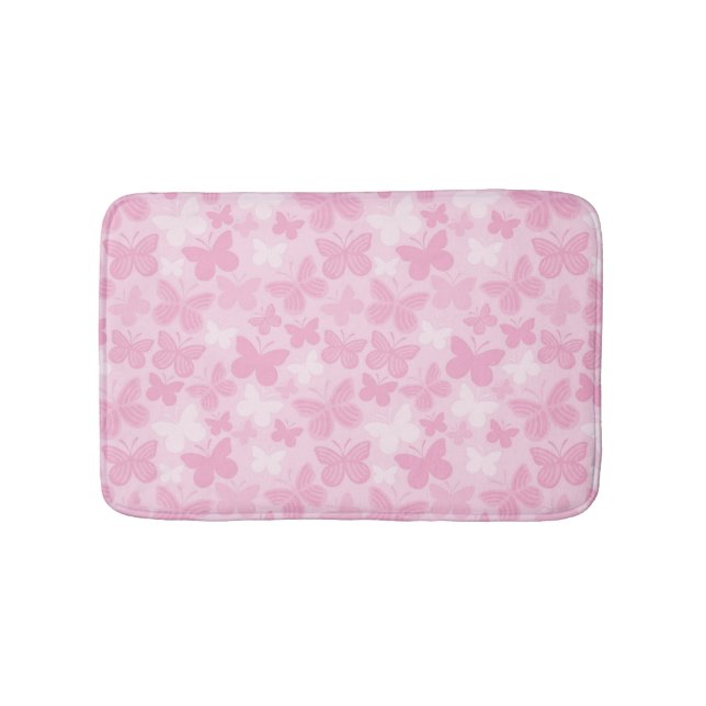 Tapete De Banheiro Teste padrão de borboleta 2 (frente)