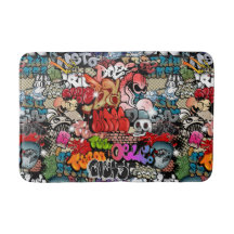 Teste padrão dinâmico urbano da arte dos grafites