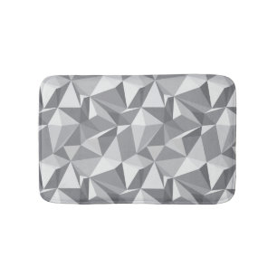 Tapete De Banheiro Teste padrão do diamante - polígono abstrato