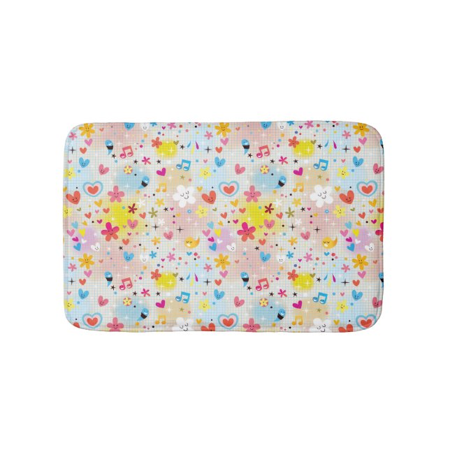 Tapete De Banheiro teste padrão dos desenhos animados do divertimento (frente)