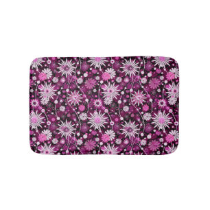 Tapete De Banheiro Teste padrão floral dos namorados